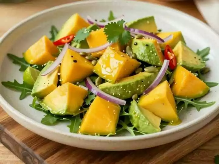 Mango-Avocado-Salat mit Limette: Exotisch, in 15 Minuten!
