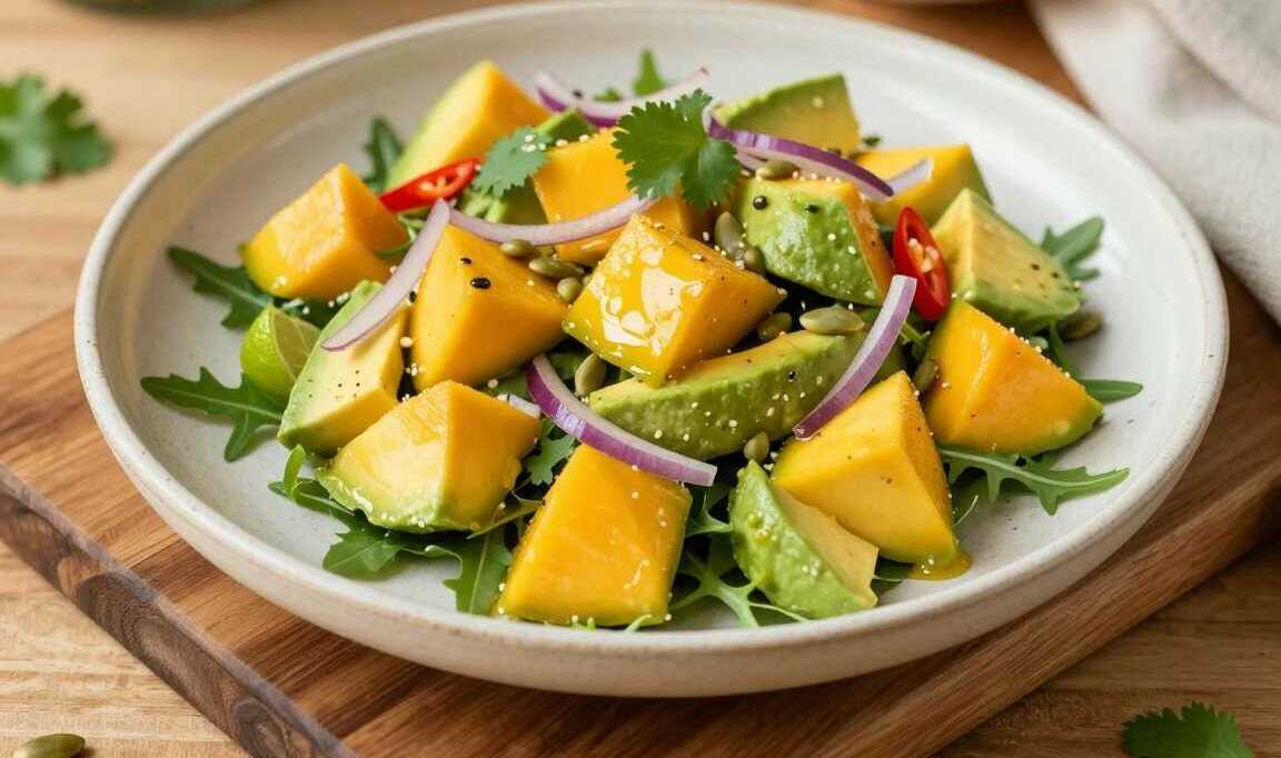 Mango-Avocado-Salat mit Limette: Exotisch, in 15 Minuten!