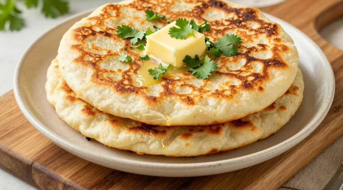 Naanbrot aus der Pfanne: 4 Zutaten, in 20 Minuten!