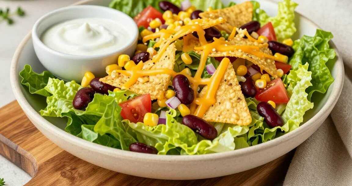 Nacho-Salat mit Kidneybohnen: Würzig, in 25 Minuten!