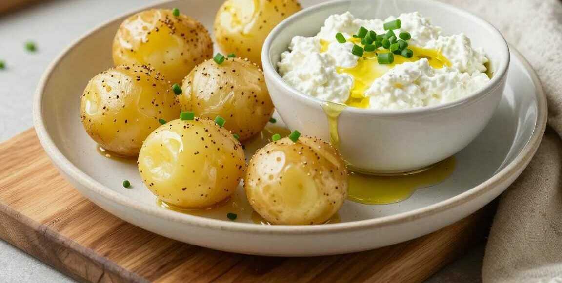 Pellkartoffeln mit Leinöl und Quark: Omas Abendessen mit 4 Zutaten!
