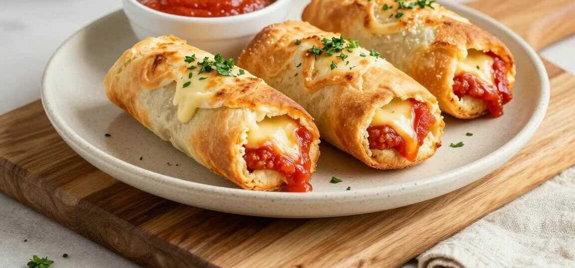 Pizzabrötchen aus dem Airfryer: Gefüllt, in 12 Minuten fertig!