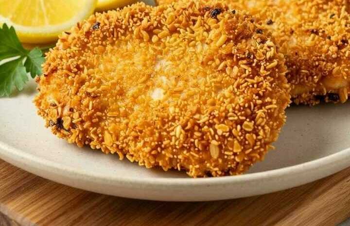 Putenschnitzel aus dem Airfryer mit Cornflakes-Panade: Extra knusprig!