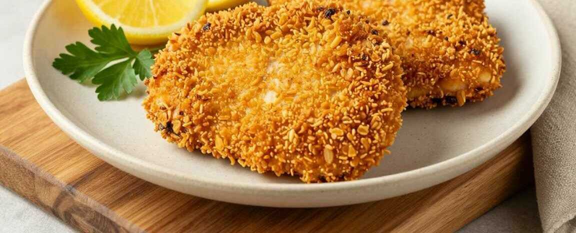 Putenschnitzel aus dem Airfryer mit Cornflakes-Panade: Extra knusprig!