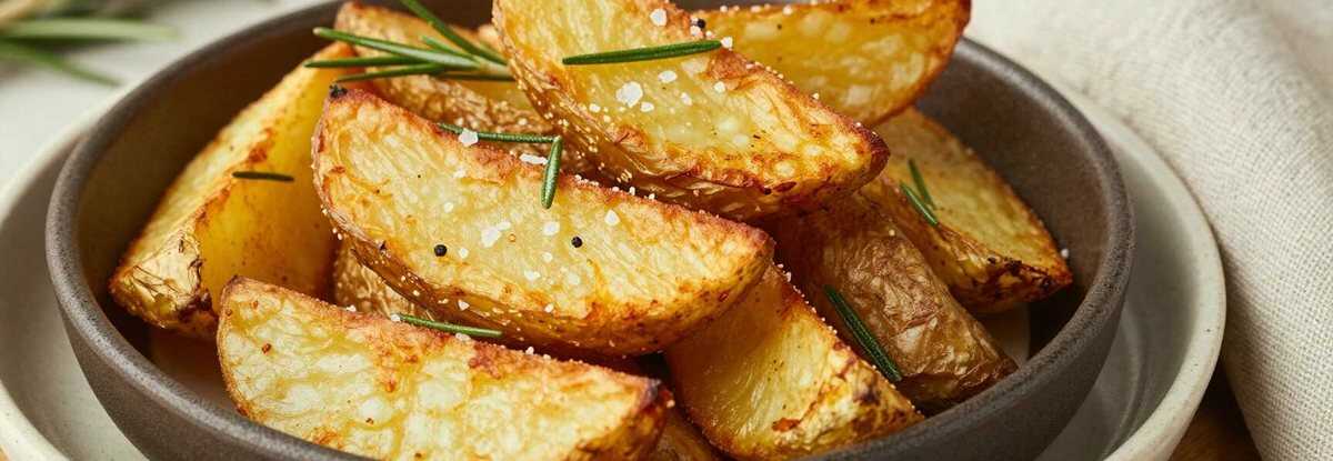 Röstkartoffeln aus der Heißluftfritteuse: Knusprig mit Rosmarin!