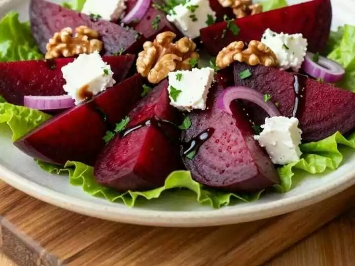 Rote-Bete-Salat mit Ziegenkäse: Erdig, süß, in 20 Minuten!