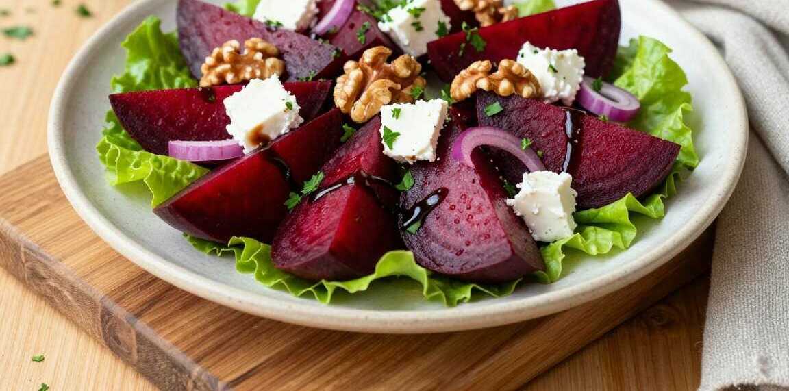Rote-Bete-Salat mit Ziegenkäse: Erdig, süß, in 20 Minuten!
