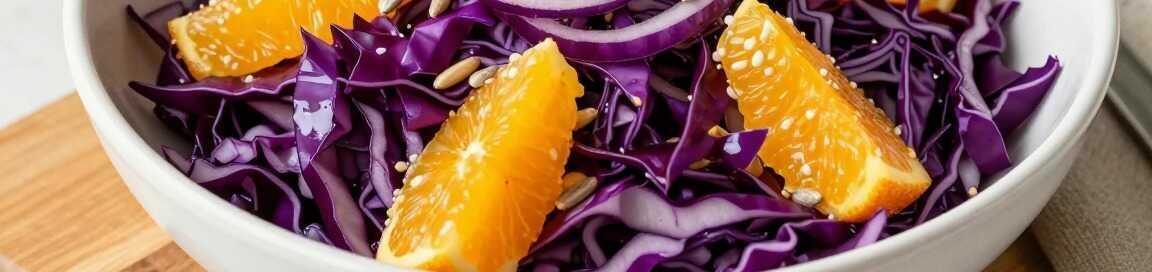 Rotkrautsalat roh mit Orangen: Der Wintersalat ohne Kochen!