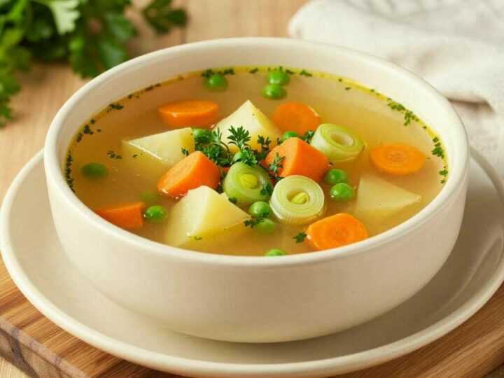 Schnelle Gemüsesuppe mit 6 Zutaten: In 25 Minuten fertig!