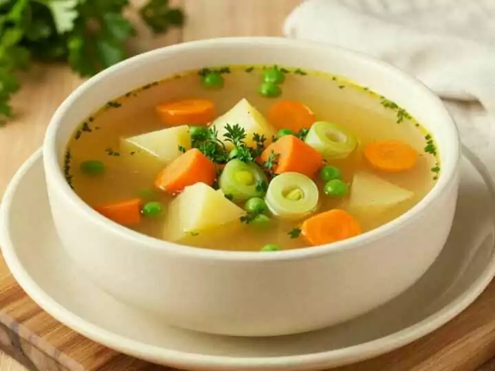 Schnelle Gemüsesuppe mit 6 Zutaten: In 25 Minuten fertig!