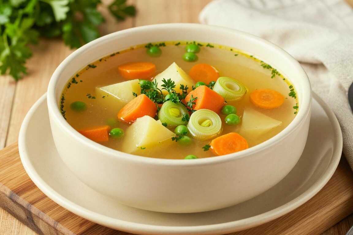 Schnelle Gemüsesuppe mit 6 Zutaten: In 25 Minuten fertig!