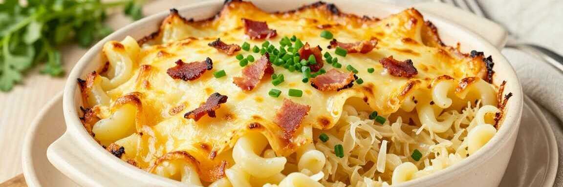 Schupfnudel-Auflauf mit Sauerkraut: Der Resteklassiker in 35 Minuten!