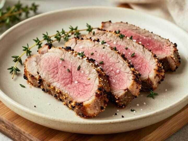 Schweinefilet aus dem Airfryer: Zart und rosa in 22 Minuten!