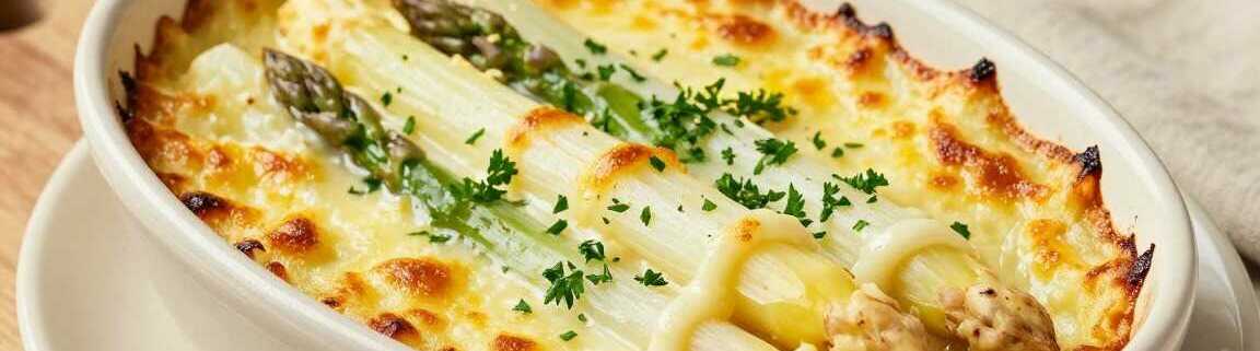 Spargel-Kartoffel-Gratin: Der Frühlingsauflauf mit 500 g Spargel!