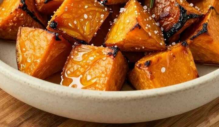 Süßkartoffelwürfel aus dem Airfryer: 4 Zutaten, 18 Minuten!