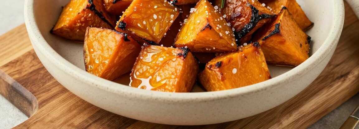Süßkartoffelwürfel aus dem Airfryer: 4 Zutaten, 18 Minuten!