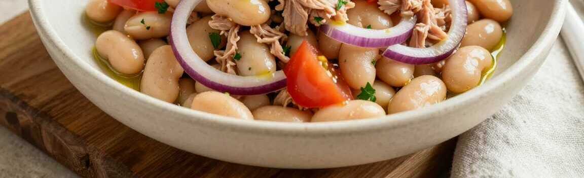 Thunfischsalat mit Bohnen: Eiweißreich, in 10 Minuten fertig!