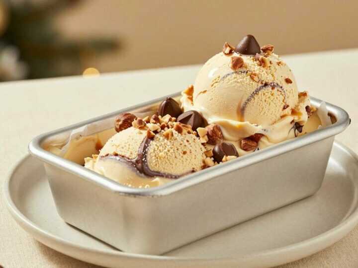 Toffifee-Eis ohne Eismaschine: Karamell, Nuss und Schoko in 10 Minuten!