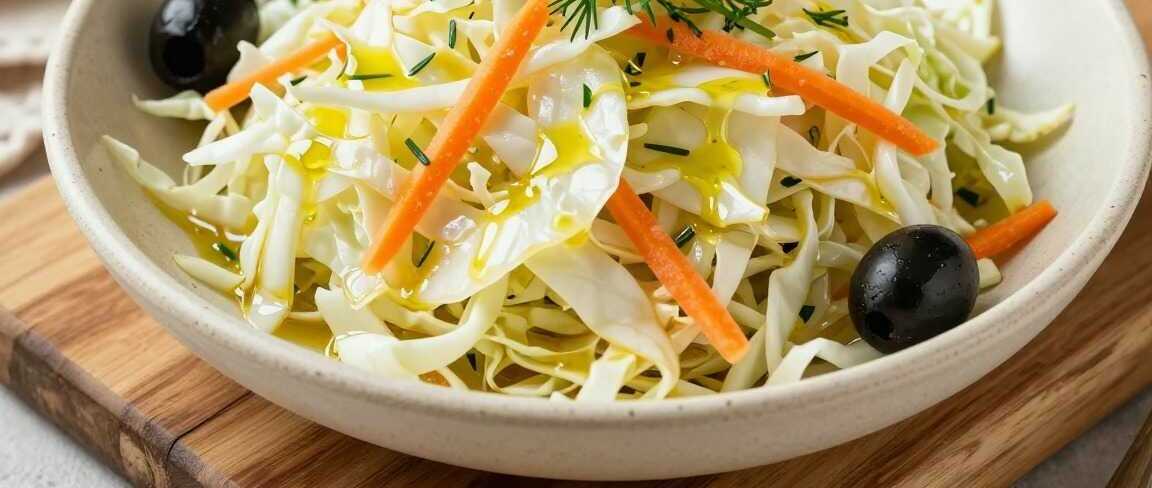 Weißkrautsalat wie beim Griechen: Zieht über Nacht durch!