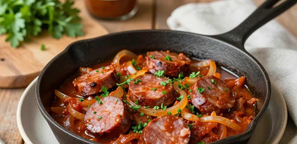 Wurstgulasch mit 5 Zutaten: Omas Resteessen in 20 Minuten!