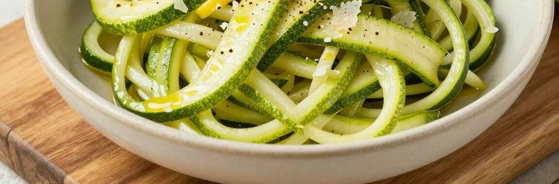 Zucchinisalat roh mariniert: Ohne Kochen, in 15 Minuten!